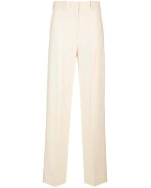 Theory Fluid Crepe Casual Trousers - White