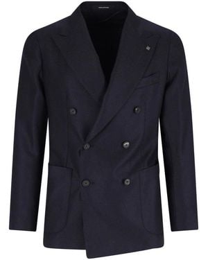 Tagliatore Double-Breasted Blazer - Blue