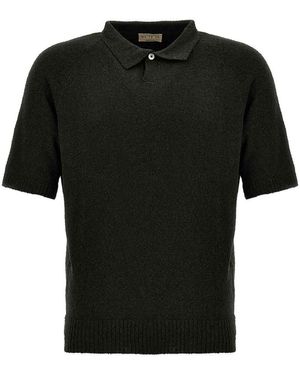 Ma'ry'ya Cotton Polo Shirt - Black