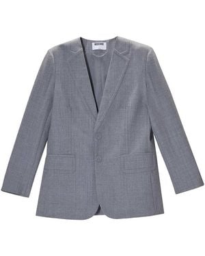 Moschino Giacca Embossed - Grey