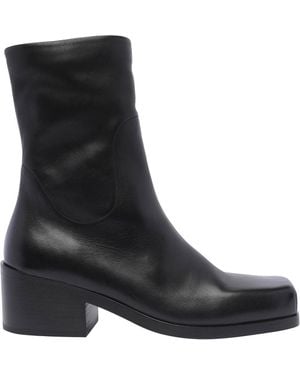 Marsèll Marsèll Block-Heeled Zipped Boots - Black