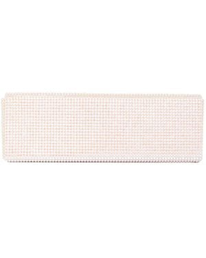 AMINA MUADDI Satin Clutch - Pink