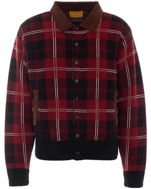 Guest In Residence Tartan Bomber - Red
