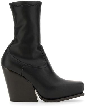 Stella McCartney Alter Mat Cowboy Ankle Boots - Black