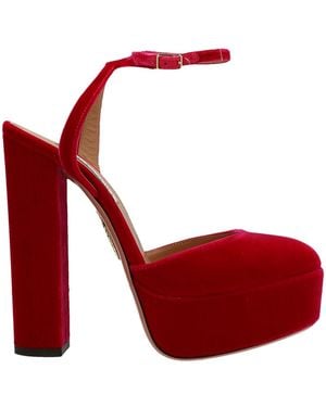 Aquazzura So High 14 Court Shoes - Red