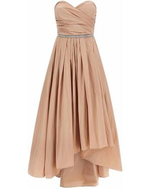 Pinko Polyester Long Dress - Natural