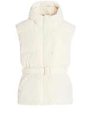Ienki Ienki Tech Fabric Padded Vest - White