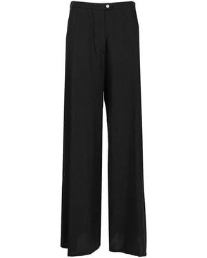 forte_forte Flared Trousers - Black