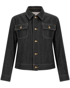 Thom Browne Japanese Selvedge Denim Jacket - Black