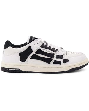 Amiri Top Low Skel Leather Sneakers - White