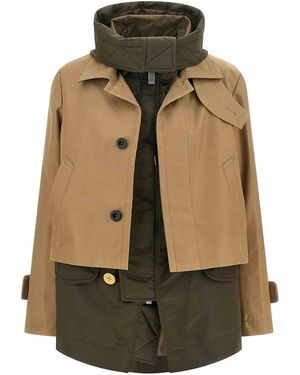 Sacai Double Layer Jacket - Natural