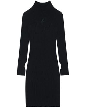 Courreges Organic Cotton Mini Dress - Black