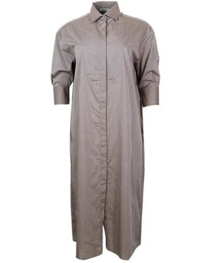 Barba Napoli Dress - Grey