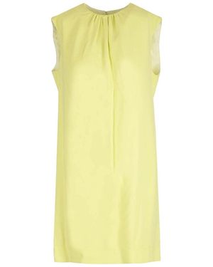 Lanvin Mini Shift Sleevless Dress - Yellow