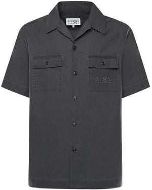 MM6 by Maison Margiela Cotton Shirt - Black