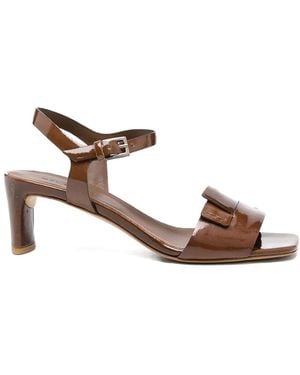 Fabrizio Del Carlo Moor Medium Heel Sandals - Brown