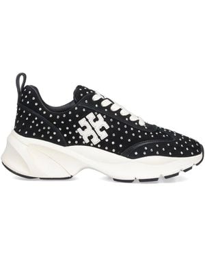 Tory Burch Good Luck Studded Trainer - Black