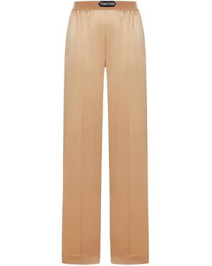 Tom Ford Regular & Straight Leg Pants - Natural