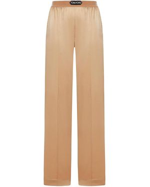 Tom Ford Regular & Straight Leg Pants - Natural