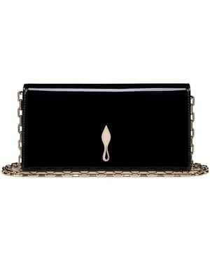 Christian Louboutin Bettina Patent Calfskin Clutch - Black