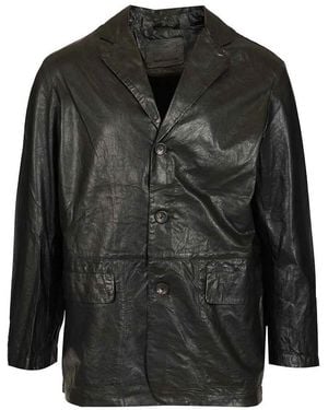Giorgio Brato Lambskin Blazer - Black