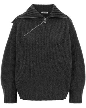 The Attico Scoop' Sweater - Black