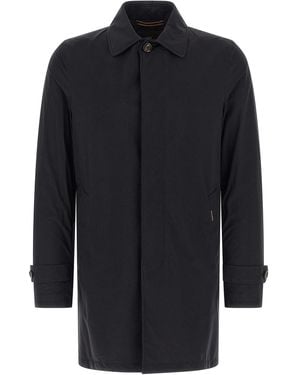 Moorer Vittor-Ac Trench Coat - Blue