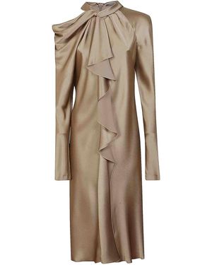 Alberta Ferretti Evening Dress - Natural