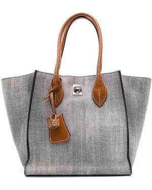 Ermanno Scervino Maggie Denim Tote Bag - Grey