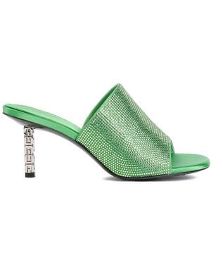 Givenchy G Cube Mules - Green