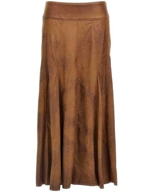 Isabel Marant Genevi Skirt - Brown