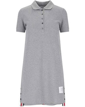 Thom Browne Mini Knit Dress - Gray