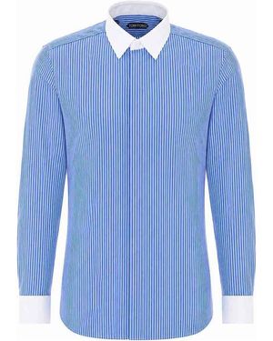 Tom Ford Track Contrast Shirt - Blue