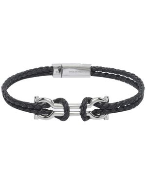 Ferragamo Double Gancini Bracelet - White