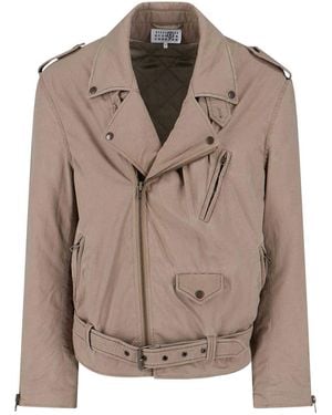 MM6 by Maison Margiela Giacca Biker - Brown
