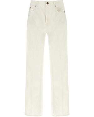 Balmain Embroidery Jeans - White