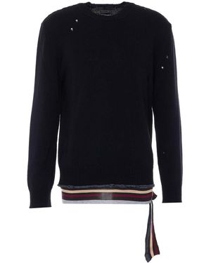 MM6 by Maison Margiela Cotton Jumper - Blue