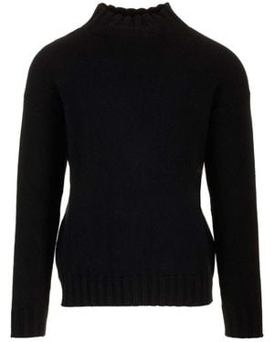 Tagliatore Bicolour Jumper - Black