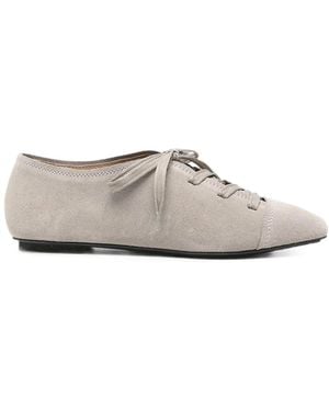 Emporio Armani Laced Ballets - White
