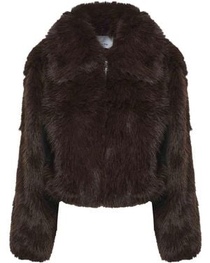 Frankie Shop Hope Faux Fur Jacket - Black