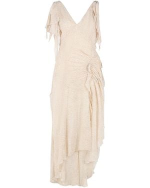 Isabel Marant Tylena Silk Long Dress - White