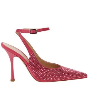 Leonie Hanne Satin Slingback - Pink