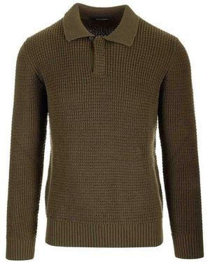 Tagliatore Wool Polo Shirt - Green