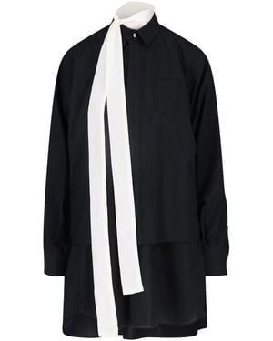 Sacai Mini Chemisier Dress - Blue