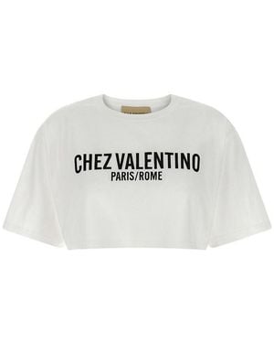 Valentino Garavani Chez Cotton T-Shirt - White
