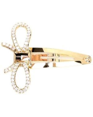Ferragamo Bow Hair Clip - White