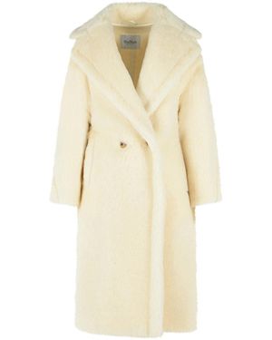 Max Mara Tedgirl Alpaca And Wool Coat - Natural