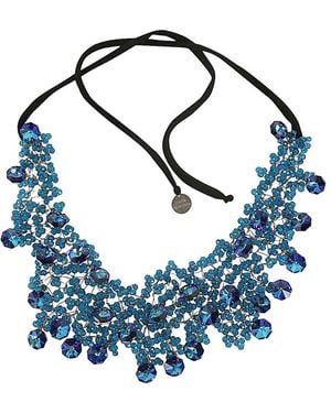 Maria Calderara Crystals Necklace - Blue
