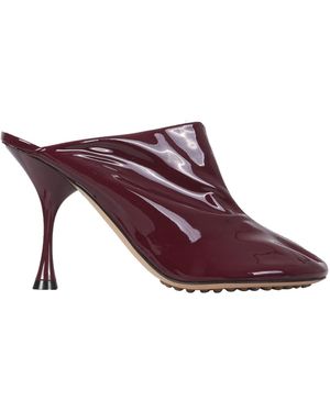Bottega Veneta Dot Sock Mules - Purple
