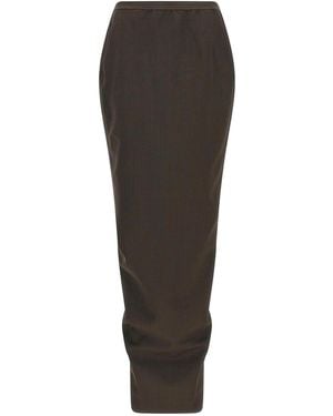 Rick Owens 'Soft Pillar Long' Skirt - Grey